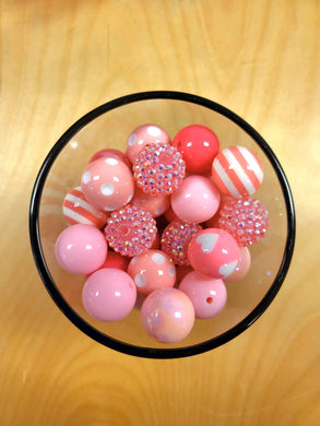 Pink Specialty Mix Bubblegum Beads