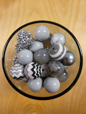 Grayscale Specialty Mix Bubblegum Beads