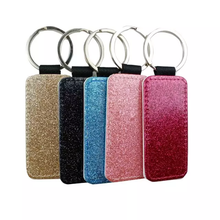 Load image into Gallery viewer, Glitter Sublimation Keychains