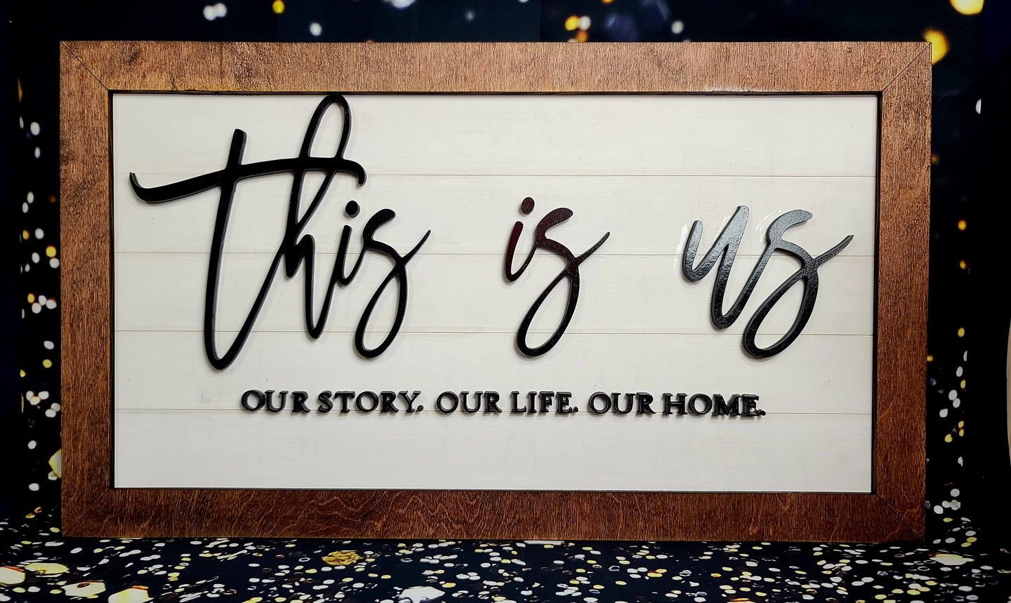 This Is Us Faux Shiplap Sign