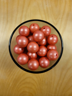 Matte Red Bubblegum Beads