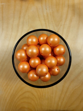 Matte Orange Bubblegum Beads