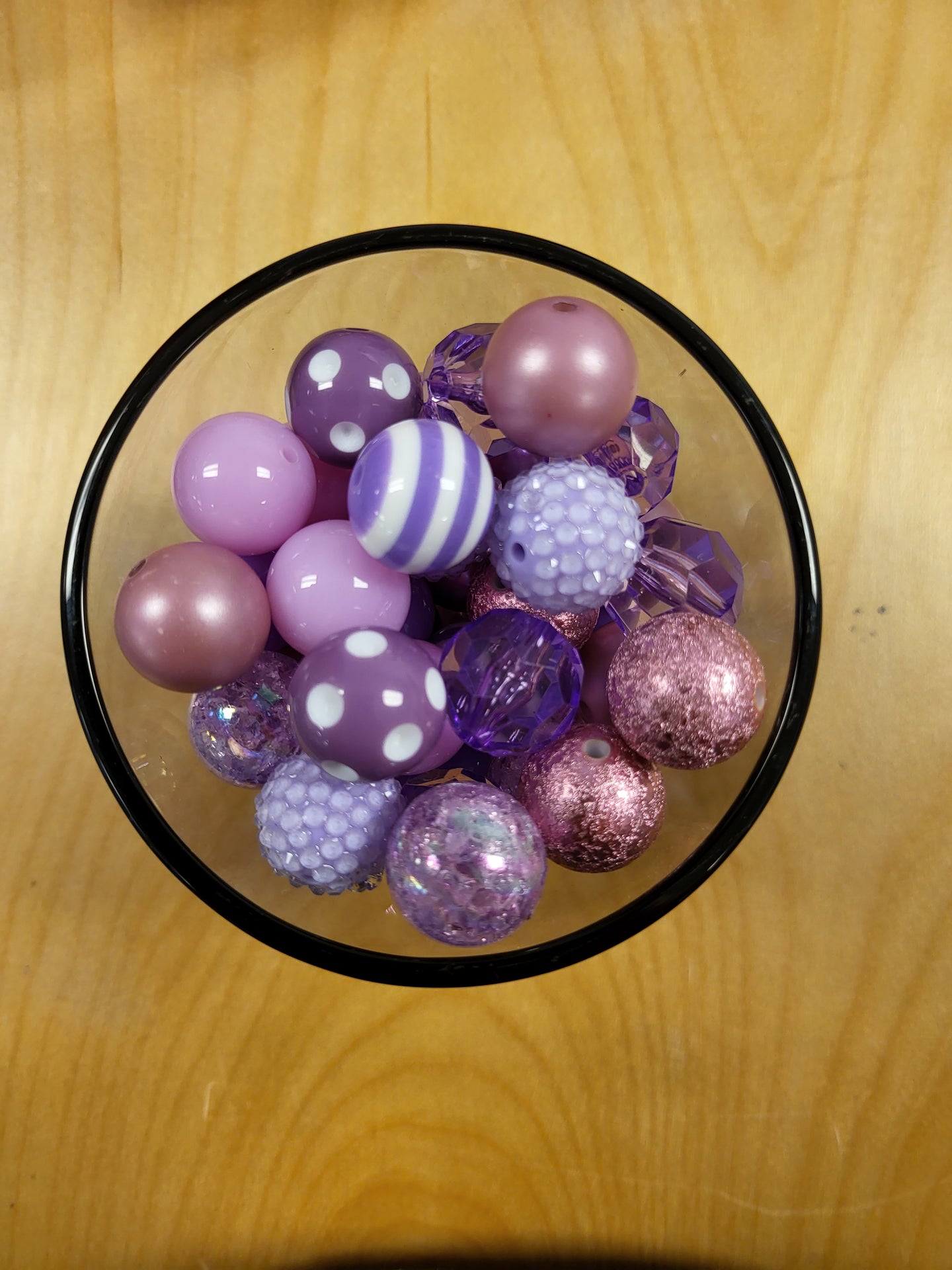 Purple/Rose Gold Specialty Mix Bubblegum Beads