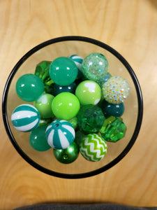 Green Specialty Mix Bubblegum Beads