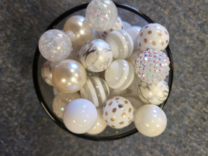Off White Specialty Mix Bubblegum Beads