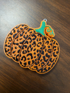 Pumpkin w/Leopard Print Freshie Mold