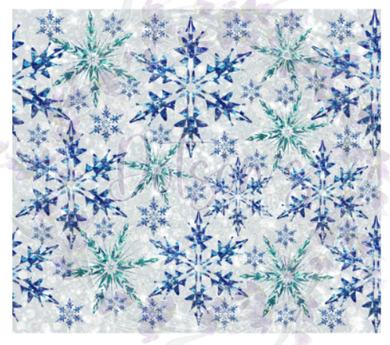 Blue Snowflakes Sublimation Wrap