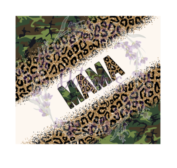 Camo & Leopard Mama Sublimation Wrap