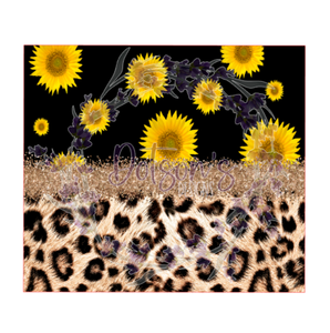 Leopard Sunflower Sublimation Wrap