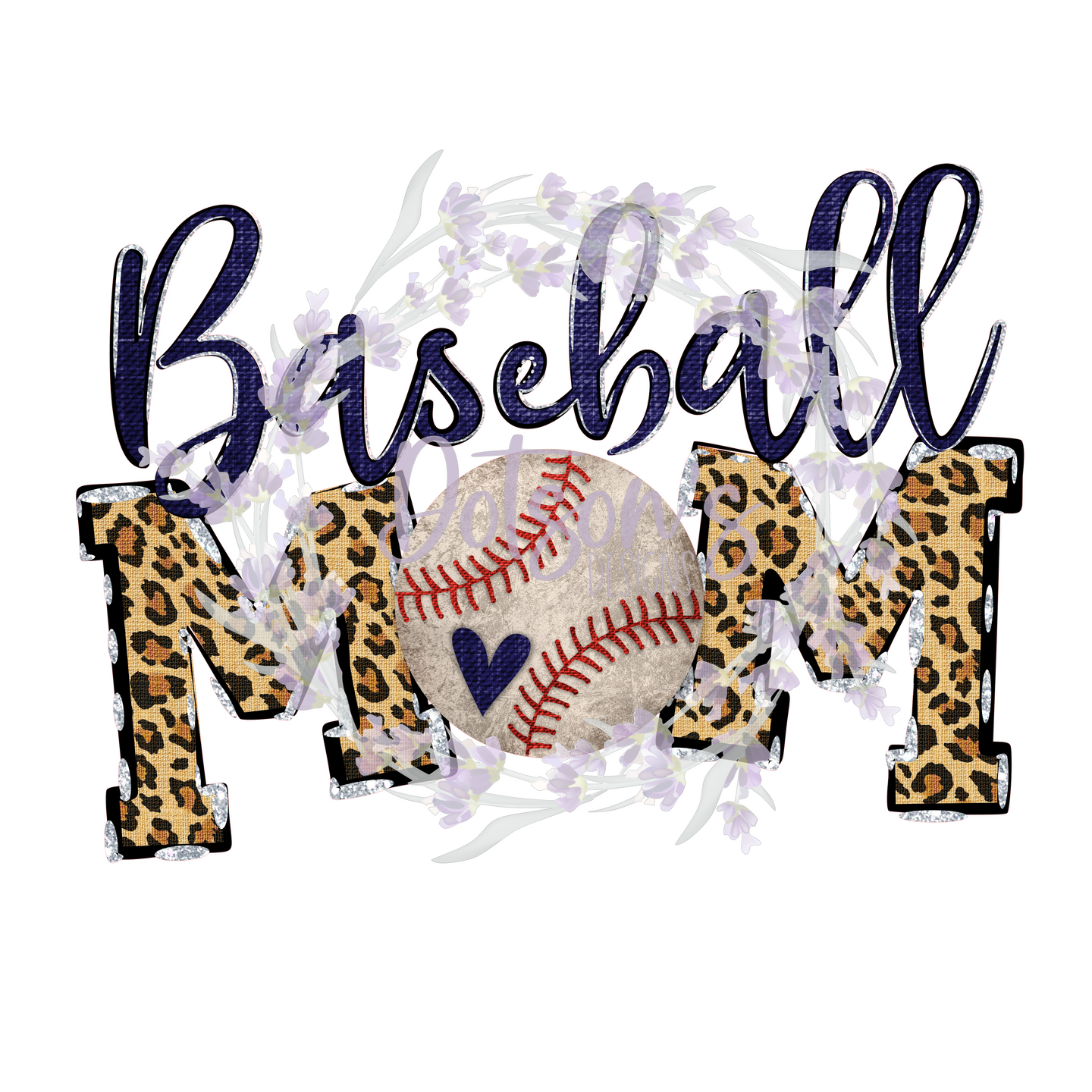 Leopard Baseball Mom DTF